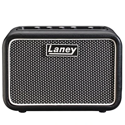 Imagen de Laney Mini ST SUPERG 2 Series Battery Powered Stereo Guitar Amp with Smartphone Interface 6 W Supergroup Edition, Negro