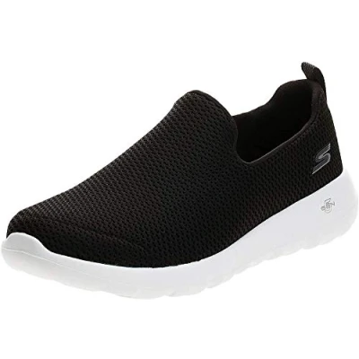 Imagen de Skechers Go Walk MAX Athletic Air Mesh Slip on Walking Shoe, Zapatillas para Caminar Hombre, Negro/Blanco, 42 EU X Ancho