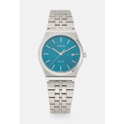Imagen de Casio Watch Unisex Reloj silvercoloured/petrol blue, Talla: One Size, Silver coloured/petrol blue