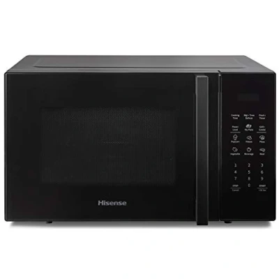 Imagen de Hisense Horno microondas electrónico, capacidad 23 L, potencia 800 W, grill 1000 pantalla LED con controles táctiles, negro