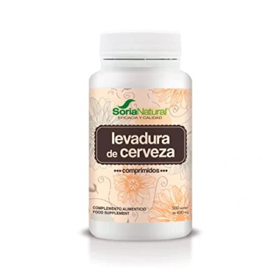 Imagen de Soria Natural Levadura de Cerveza comprimidos para Mantener la salud Piel, Cabello y Uñas Mejora digestiva ayuda a reducir el cansancio 500