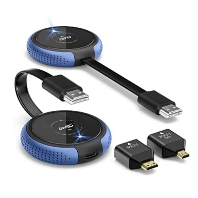 Imagen de Transmisor y Receptor HDMI Inalámbrico 4K, 5G HD Kit Extensor Wireless 165FT/50M de Largo Alcance para MAC/PC/Cámara/PS5/Fundición Teléfono Video Estable/Audio a Monitor/Proyector/HDTV
