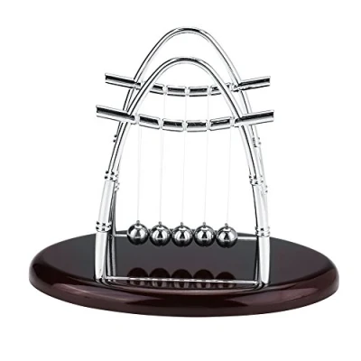 Imagen de Zerodis Péndulo Newton Balance Ball Toy, Bola de Ciencia Física Cradle Pelota Escritorio Juguete Divertido 18 x 11 14 cm