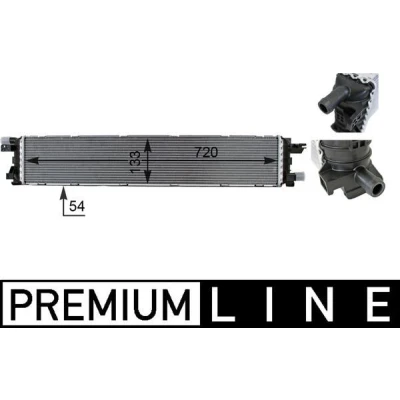 Imagen de MAHLE ORIGINAL CIR 1 000P Refrigerador baja temperatura, aire de admisión
