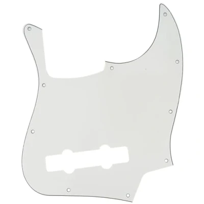 Imagen de Musiclily Pro 5 Cuerdas 10 Agujeros Estilo Contemporáneo J Bass Pickguard Golpeador para Banjo Fender Jazz Mexican,3 capas Pergamino