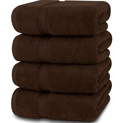 Imagen de Utopia Towels Juego de Toallas baño, marrón Oscuro 100% algodón Hilado en Anillo 600 g/m² Secado rápido, Altamente absorbentes, Tacto Suave