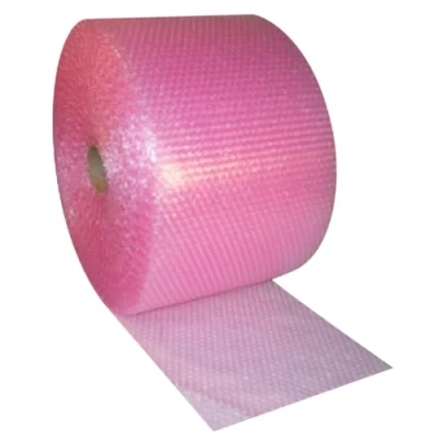 Imagen de Diamond Packaging Rollo de papel burbujas antiestático (750 mm x 25 m), color rosa Ideal para proporcionar protección física en tránsito por electrostática envío rápido