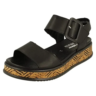 Imagen de Rieker Evolution Sandalias con plataforma, Mujer, Talla: 38, Black Zapatos