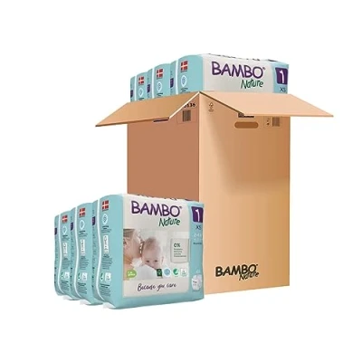 Imagen de Pañales Bebé Bambo Nature Talla 1 2 a 4kg (PACK 6 x 22 UN)