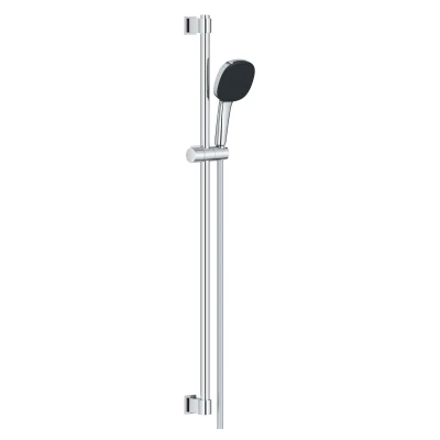Imagen de GROHE Vitalio Comfort 110 Conjunto de barra ducha (ahorro agua, 2 tipos chorro, 900 mm, flexo 1750 mm), cuadrado, cromo 26930001