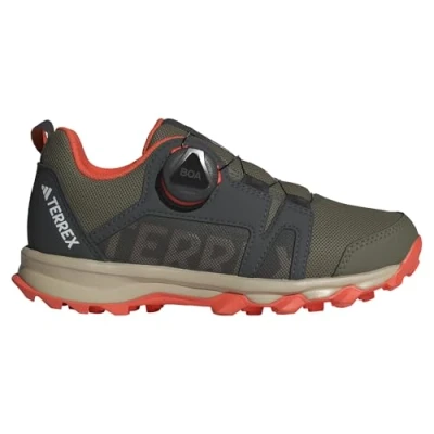 Imagen de Adidas Terrex Agravic BOA Trail Unisex Zapatillas de senderismo para niños, Talla: 36 2/3, Olive strata/wonder beige/semi impact orange