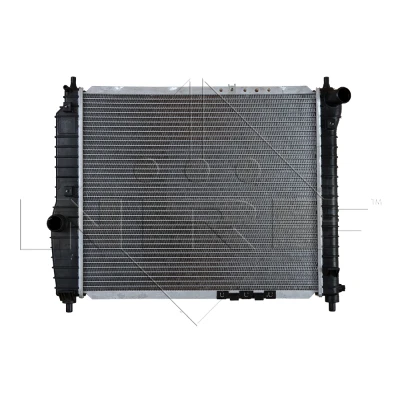 Imagen de NRF 53637 Radiador, refrigeración del motor Aluminio 480 410 17 con piezas de montaje Aletas soldadas CHEVROLET: Aveo / Kalos Berlina