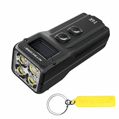 Imagen de Nitecore T4K 4000 Lumen LED USB C recargable EDC llavero linterna con etiqueta