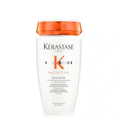 Imagen de Kérastase Nutritive, Champú Hidratante, Para Cabello seco, Fortalece y repara, Con proteínas vegetales, Bain Satin, 250 ml