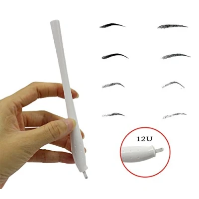 Imagen de Xiaoyu 5PCS profesional desechable microblading pluma manual ceja tatuaje blade para maquillaje semi permanente (12 U)