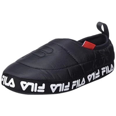 Imagen de Fila Comfider Unisex Pantuflas, Hombre, Talla: 45, Black Tela
