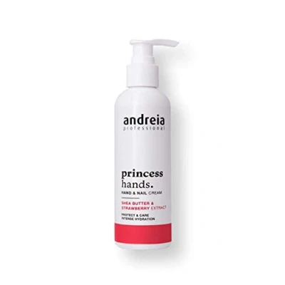 Imagen de Andreia Professional Hands &amp; Feet Care Crema de Manos y uñas Pies Secos Agrietados con Manteca Karité Extracto Fresa 200ml