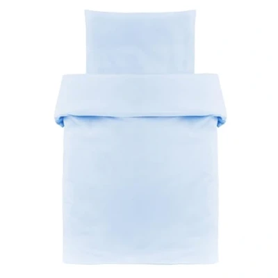 Imagen de MAKIAN Juego de Funda Nordica Cuna Algodon 100%, Fundas Bebe con Almohada Bebe, Set 2 Piezas 80 x cm/35 40 cm, Azul