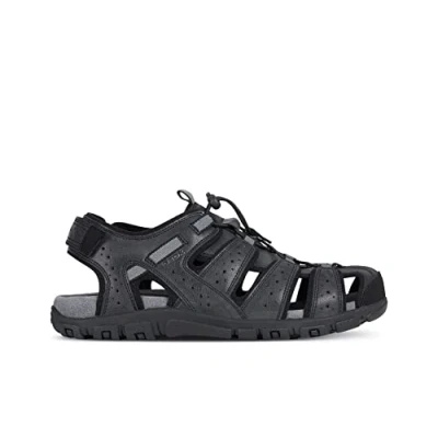 Imagen de Geox Strada U, Sandalias Punta Cerrada Hombre, Negro C9999, 46 EU