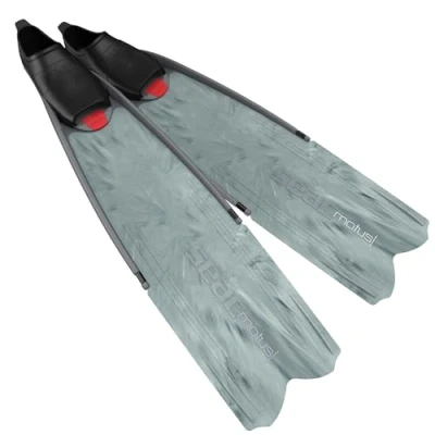Imagen de SEAC Motus Aletas largas de Buceo, Freediving y Pesca submarina, Adultos Unisex, Gris, 41/42