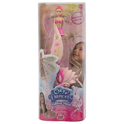 Imagen de Grandi Giochi Sky Dancers Las Bailarinas voladoras, Pack con una muñeca y un Lanzador, SKD00001