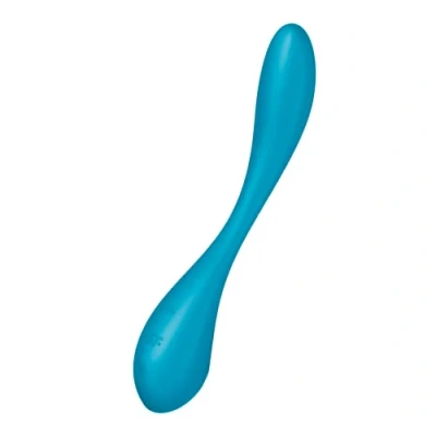 Imagen de Satisfyer &#039;G Spot Flex 5 Connect App&#039;, 23 cm, con aplicación, vibrador de punto G, flexible y maleable, 2 motores, color:petrol
