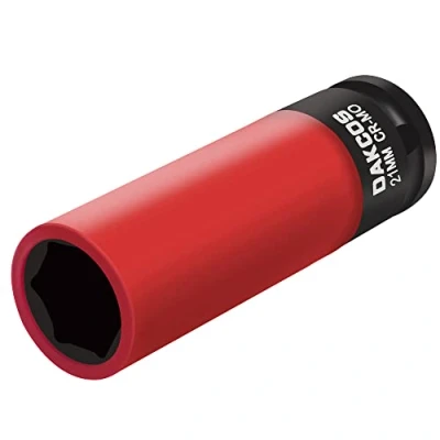Imagen de DAKCOS Juego de Vasos Impacto con protectores para llantas aluminio Ruedas Coche 21 mm Cr Mo