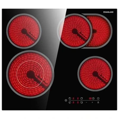 Imagen de GASLAND CH604BF placa vitrocerámica independiente, de cocción empotrada 60 cm, 4 zonas cocción, zona múltiple, control táctil, 6600 W