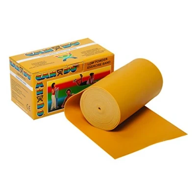 Imagen de Cando Banda elástica para ejercicios, Dorado/Muy Pesada (Xxx), 5,5 m