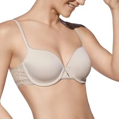 Imagen de Selene sujetador copa B con relleno y encaje Adela TIERRA, 85