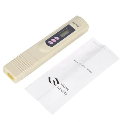 Imagen de Haofy Digital LCD Prueba de Calidad del Agua Pluma Probador monitoreo portátil Filtro pureza Medidor TDS 0 9990 PPM Temp Tester(Gris)
