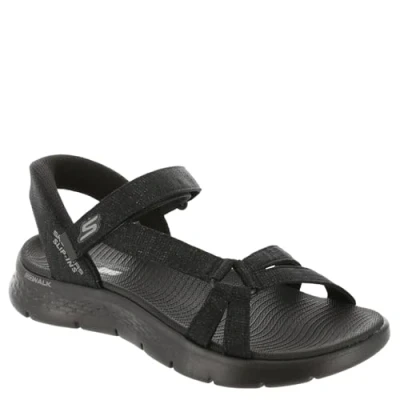 Imagen de Skechers GO Walk Flex Sandal Illuminate, Sandalia Mujer, Black, 42 EU