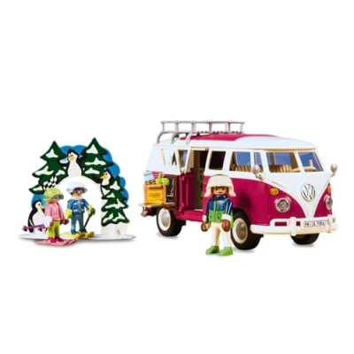 Imagen de PLAYMOBIL 71814, Volkswagen T1 Camping Bus Netto Winter Edition II, 2024, 79 piezas, 5 99 años