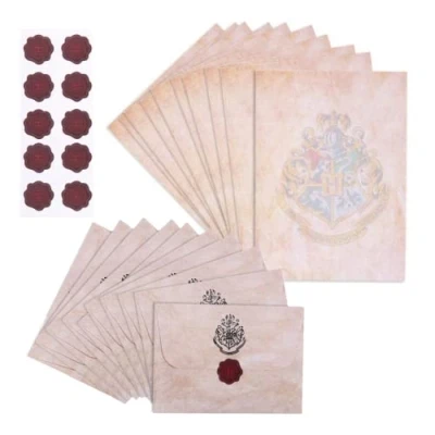 Imagen de Harry Potter Set de Escritura, Incluye Sellos, Sobres y Hojas A4, Papelería Hogwarts, Regalo para Niños Adolescentes