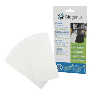 Imagen de Biogents tarjetas adhesivas I repuesto para la trampa exteriores BG GAT pack de 10 ecológicas atrapa mosquitos tigre que ponen huevos y fiebre amarilla