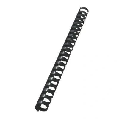 Imagen de LEITZ 10976 Canutillos de plástico DIN A4 21 anillas. (caja 100 ud.) 19 mm/ 180 hojas color negro