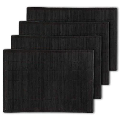 Imagen de Marca de bamboomn Tiras bambú mantel individual con borde tela Color sólido Impresión 13 &quot;x 18.5