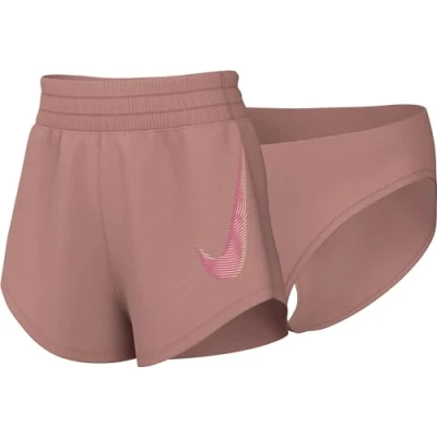 Imagen de Nike W Nk One DF Swsh Hbr Short Pantalones Cortos, Red Stardust/Fierce Pink, Large para Mujer