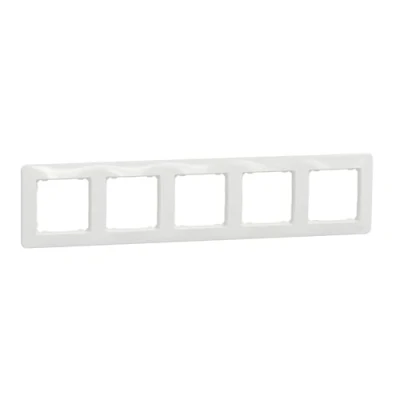 Imagen de Schneider SDD311805, Marco 5 Elementos Sedna Design Blanco (EAN 3606481482334)