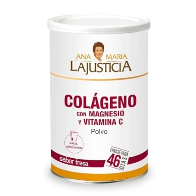 Imagen de Colageno Con Magnesio Y Vitamina C Ana Maria Lajusticia 1 Envase 350 G Sabor Fresa