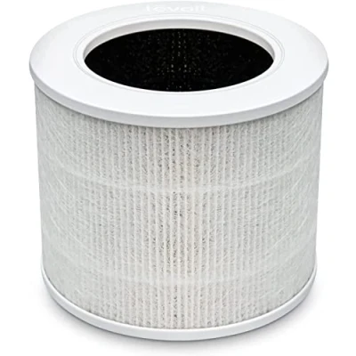 Imagen de LEVOIT Filtro de repuesto para purificador aire HEPA 3 en 1, carbón activado alta eficiencia, núcleo mini RF blanco