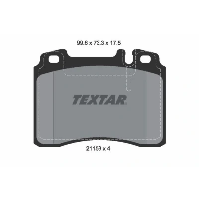 Imagen de TEXTAR 2115307 Juego de pastillas freno preparado para indicador desgaste MERCEDES BENZ: SL Cabrio, Clase E Berlina, C Berlina