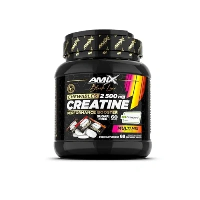 Imagen de Amix™ Black Line Creatine 2500 mg Chewables Creatina Monohidrato Creapure® 60 Comprimidos Masticables, Suplemento para Rendimiento Deportivo