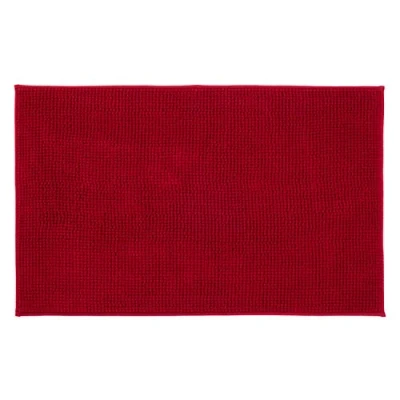 Imagen de Gözze Alfombrilla de baño antideslizante, muy suave, microfibra, 60 x 100 cm Burdeos