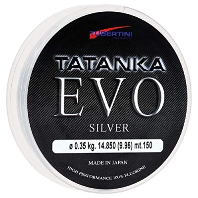 Imagen de Tubertini Hilos de Pesca Tatanka EVO Silver 0.20 mm 150 m Fluorine Spinning Surfcasting Boloñesa