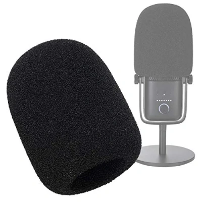 Imagen de YOUSHARES Funda de Espuma para Parabrisas Compatible con Elgato Wave: 3 Micrófono Condensador USB Premium Bloquear los Plosives