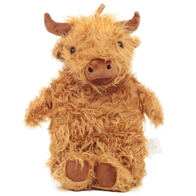 Imagen de Snuggables Bolsa de agua caliente (1 L), diseño vaca las montañas, color marrón