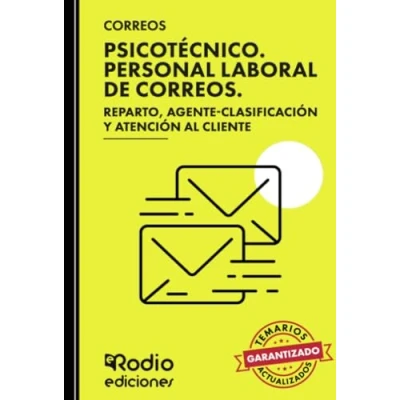 Imagen de CORREOS 2024. Psicotécnico. Personal Laboral de Correos. Reparto, Agente Clasificación y Atención al Cliente (OPOSICIONES)