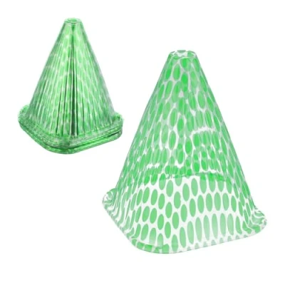 Imagen de Relaxdays Sombreros para Plantas Set 24, contra Caracoles y Heladas, Campanas Protectoras, 22 x 19 cm, PVC, Verde