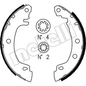 Imagen de Kit de zapatas METELLI 53 0353
